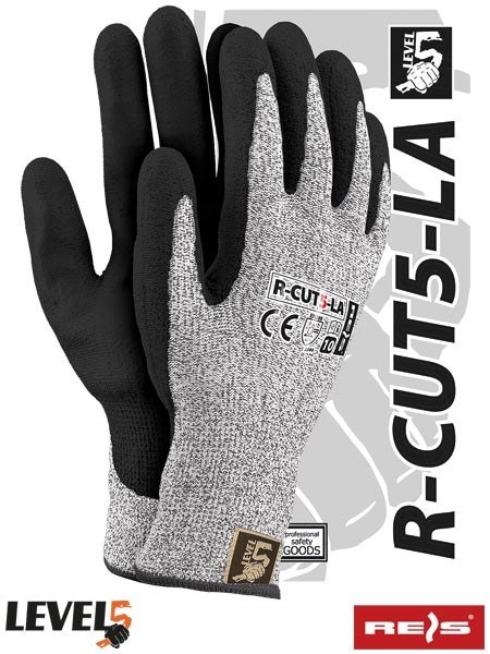 Reis R-CUT5-LA rękawice robocze antyprzecięciowe powlekane lateksem