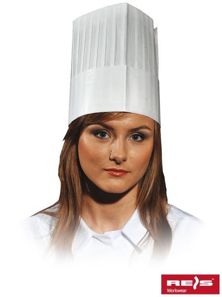 Reis CZCOOK-KITCHEN czapka kucharska biała wysoka