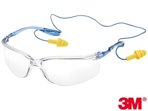 3M Tora Classic okulary ochronne przezroczyste do zatyczek 3M-OO-TORA-CCS