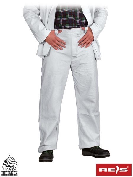 Reis SSB ochronne spodnie robocze do pasa skórzane dla spawaczy