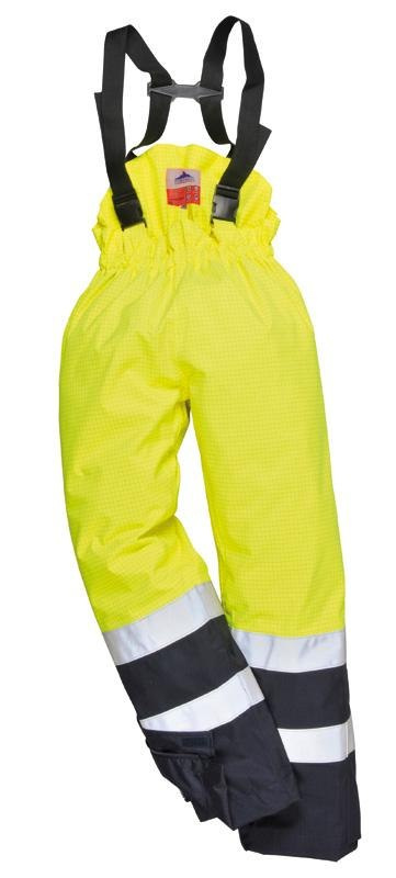 Portwest S782 Bizflame spodnie robocze do pasa przeciwdeszczowe ostrzegawcze trudnopalne