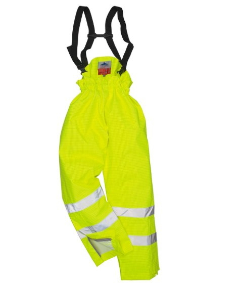 Portwest S780 spodnie robocze ostrzegawcze trudnopalne wodoodporne antyelektrostatyczne