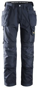 Snickers Workwear 3211 CoolTwill spodnie robocze do pasa z workami kieszeniowymi granatowe