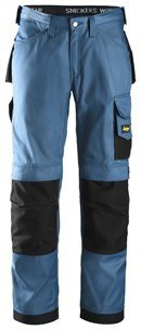 Snickers Workwear 3312 DuraTwill spodnie robocze do pasa niebiesko-czarne