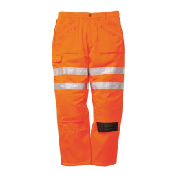 Portwest TR47 spodnie robocze do pasa bojówki kolejarskie ostrzegawcze