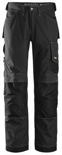 Snickers Workwear 3313 Rip-Stop spodnie robocze do pasa czarne