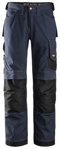 Snickers Workwear 3313 Rip-Stop spodnie robocze do pasa granatowo-czarne