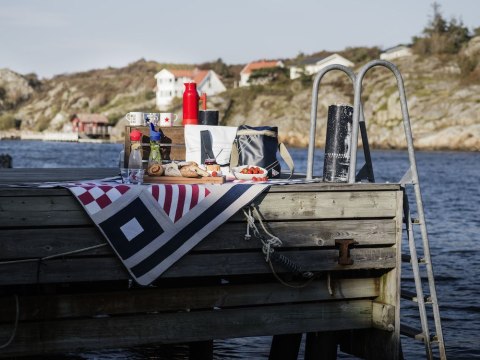 Summer duża torba termiczna z gumowanym powleczeniem