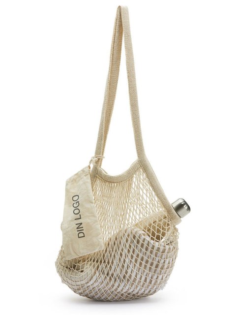 Torba siatka, beżowa