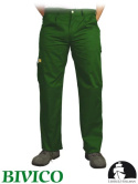 spodnie robocze do pasa LH-VOBSTER Leber&Hollman zielone