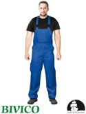 spodnie robocze ogrodniczki LH-BISTER Leber&Hollman niebieskie