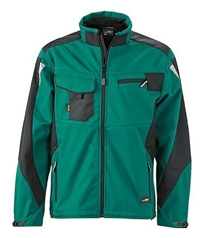 Kurtka robocza Softshell Workwear oddychająca wodoodporna czerwona