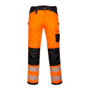Portwest PW340 PW3 spodnie robocze do pasa ostrzegawcze pomarańczowo-czarne