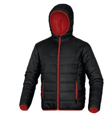 Delta Plus Doon kurtka robocza ocieplana pikowana puchowa czarna- odzież ochronna zimowa