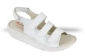 Julex Piumetta 6269 profilatyczne sandały damskie białe