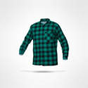 Sara Workwear koszula flanelowa 170gr zielona