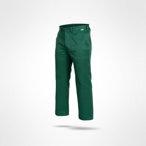 Sara Workwear Pirat spodnie robocze do pasa zielone