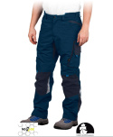 spodnie robocze do pasa LH-NA-T Leber&Hollman granatowo-niebieskie