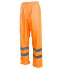 spodnie ostrzegawcze przeciwdeszczowe Grosvenor Flash Polstar pomarańczowe