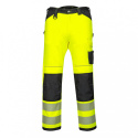 spodnie robocze do pasa damskie ostrzegawcze PW385 Portwest żółte