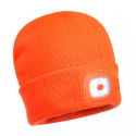 czapka z dwoma lampkami LED B028 Portwest pomarańczowa