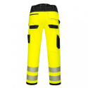 lekkie i elastyczne spodnie do pasa ostrzegawcze PW303 Portwest żółte