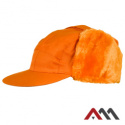 czapka zimowa USZANKA Art.Master pomarańczowa