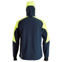 Snickers Workwear bluza neonowa z kapturem FlexiWork 8025 granatowo-żółta