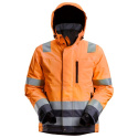 kurtka robocza odblaskowa przeciwdeszczowa ocieplana 37.5® AllroundWork 1132 Snickers Workwear pomarańczowo-grafitowa