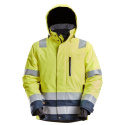 kurtka robocza odblaskowa przeciwdeszczowa ocieplana 37.5® AllroundWork 1132 Snickers Workwear żółto-granatowa