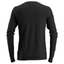 Snickers Workwear AllroundWork 2427 t-shirt roboczy wełniany długi rękaw czarny