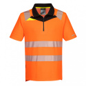 koszulka robocza ostrzegawcza polo DX4 z krótkim rękawem DX412 Portwest pomarańczowo-czarna