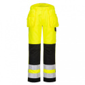 spodnie robocze do pasa ostrzegawcze PW242 Portwest żółto-czarne