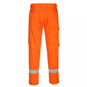 Portwest FR401 Bizflame Plus spodnie robocze do pasa trudnopalne ostrzegawcze pomarańczowe