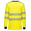 Portwest FR701 t-shirt roboczy ostrzegawczy trudnopalny WX3 żółto-granatowy