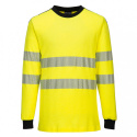 t-shirt roboczy ostrzegawczy trudnopalny WX3 FR701 Portwest żółto-czarny