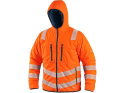 dwustronna kurtka robocza ostrzegawcza ocieplana Chester CXS Canis pomarańczowo-niebiesk