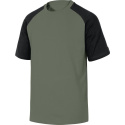 t-shirt robocze 100% bawełna GENOA Delta Plus zielono-czarna