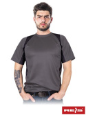 t-shirt roboczy męski Modern z siateczki Reis szary