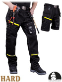 spodnie robocze do pasa LH-PEAKER Leber&Hollman czarno-żółte