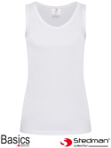 t-shirt damski bez rękawów SST2900 Stedman biały