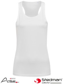 t-shirt damski bez rękawów SST8110 Stedman biały