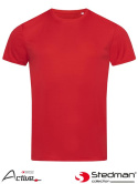t-shirt męski SST8000 Stedman czerwony