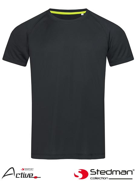 t-shirt męski SST8410 Stedman czarny