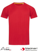 t-shirt męski SST8410 Stedman czerwony