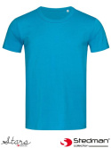 t-shirt męski SST9000 Stedman niebieski hawaii