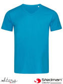 t-shirt męski V-NECK SST9010 Stedman niebieski hawaii