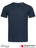 t-shirt męski V-NECK SST9010 Stedman niebieski marina