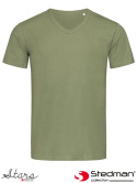 t-shirt męski V-NECK SST9010 Stedman zielony military