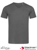 t-shirt męski V-NECK SST9010 Stedman szary slate